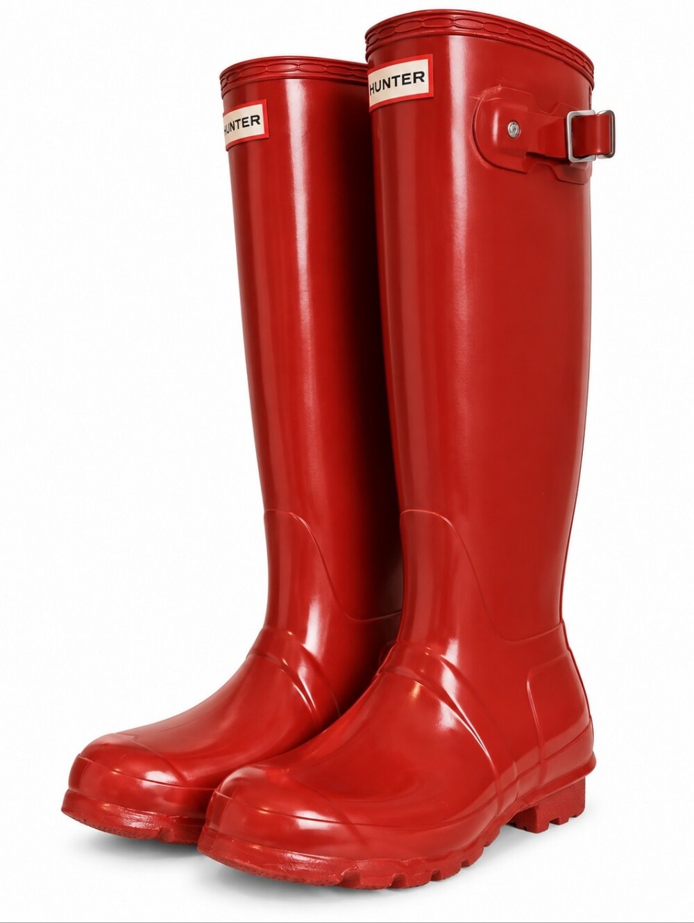 Hunter Original Tall Gloss Rain Boots Heritage Red Women’s 8 Waterproof